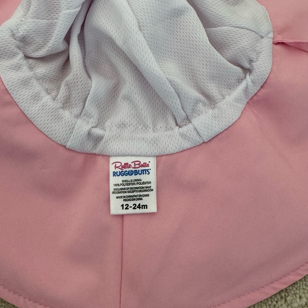 Pink RuffleButts Sun Hat - Picture 2 of 4